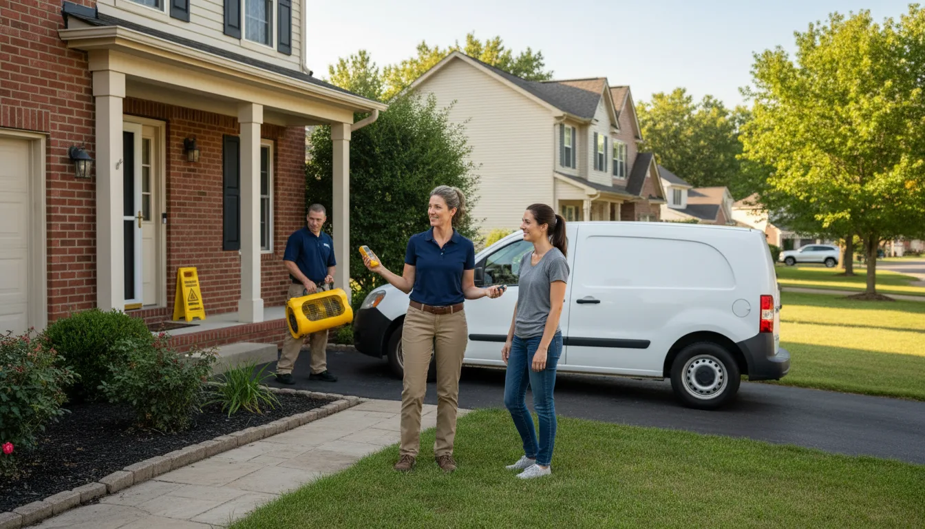 Residential water damage restoration in Glen Ellyn, IL